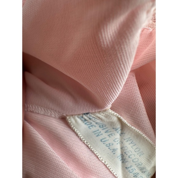 Vintage Gilead Pink Embroidered Lace Maxi Nightgown Made in USA Medium Prairie - Picture 6 of 12